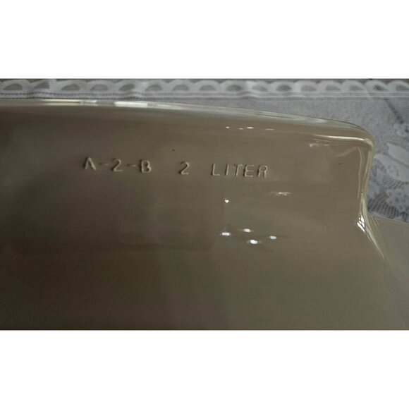 Corelle Symphony Casserole Dish Lid 8.5" amber lid cream vtg 2lt/qt blue orange - Picture 6 of 8